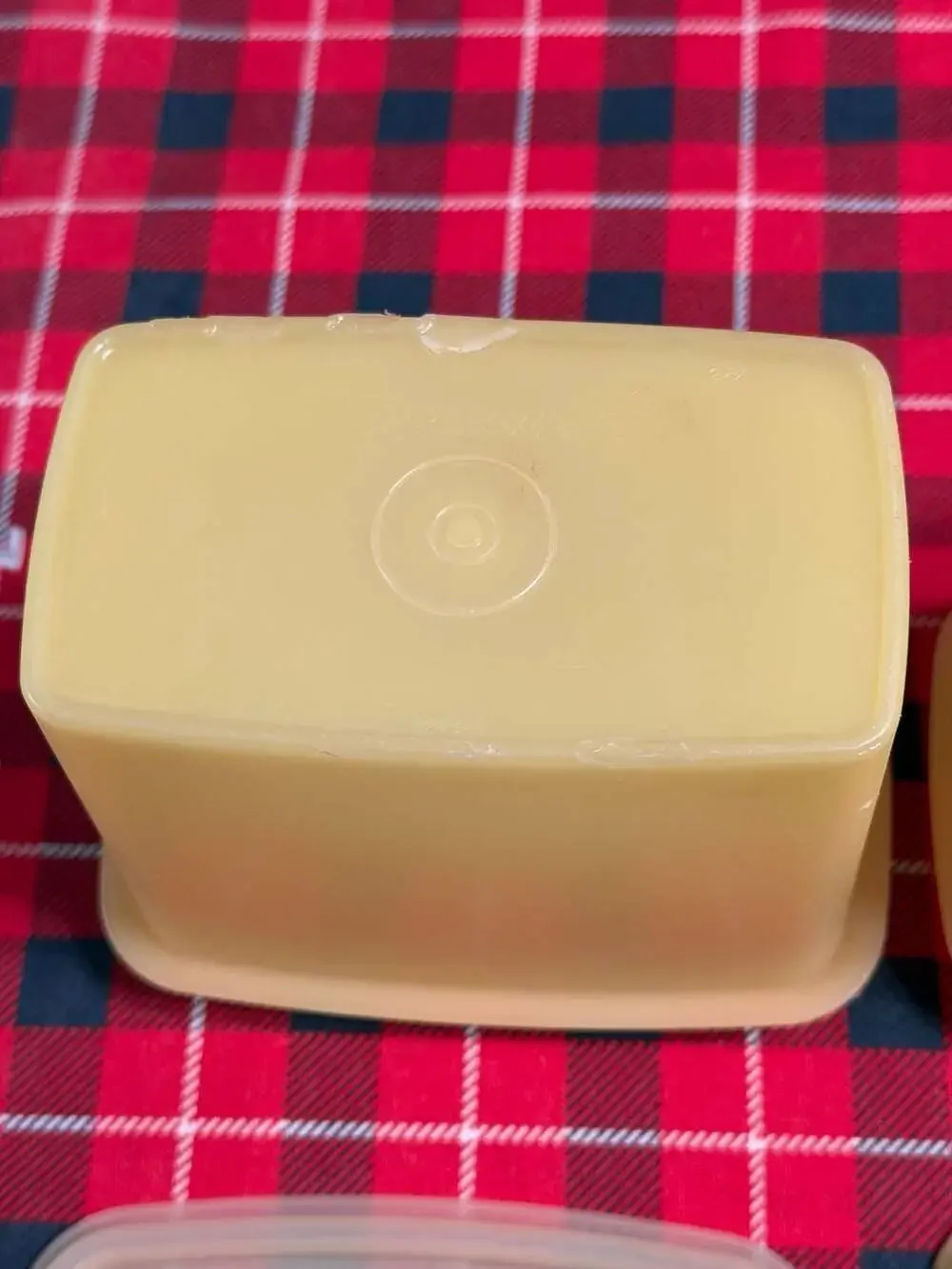 Vintage Tupperware Yellow Rectangular Storage Containers Set of 3